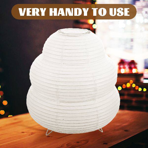 极速Paper Lagntern Desk Lamp Lanterns Table Modern Rice Shad