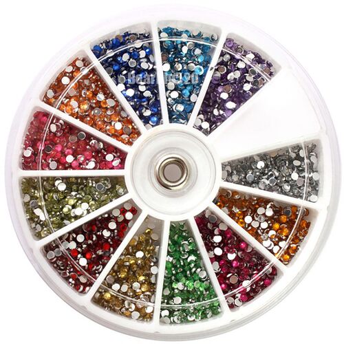 极速Newb High Quality 3600pcs Nail Art Tips Decoration 1.5mm