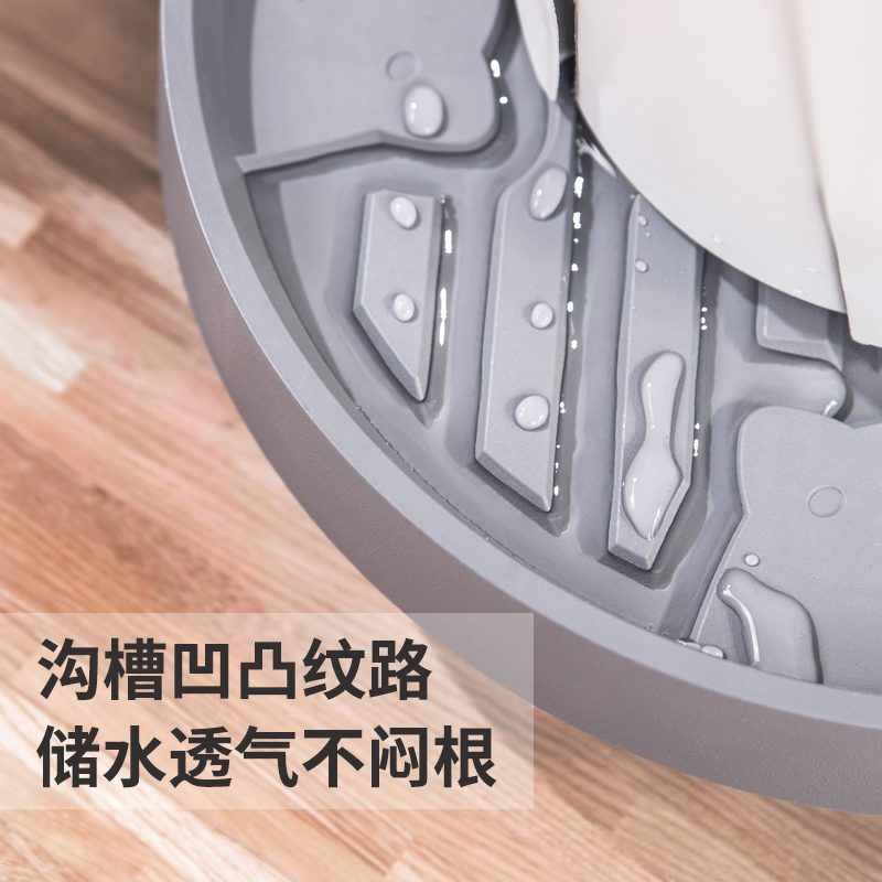 极速比利孚移动托盘花盆底座圆形方形万向轮塑料底盘露Z台大号滚