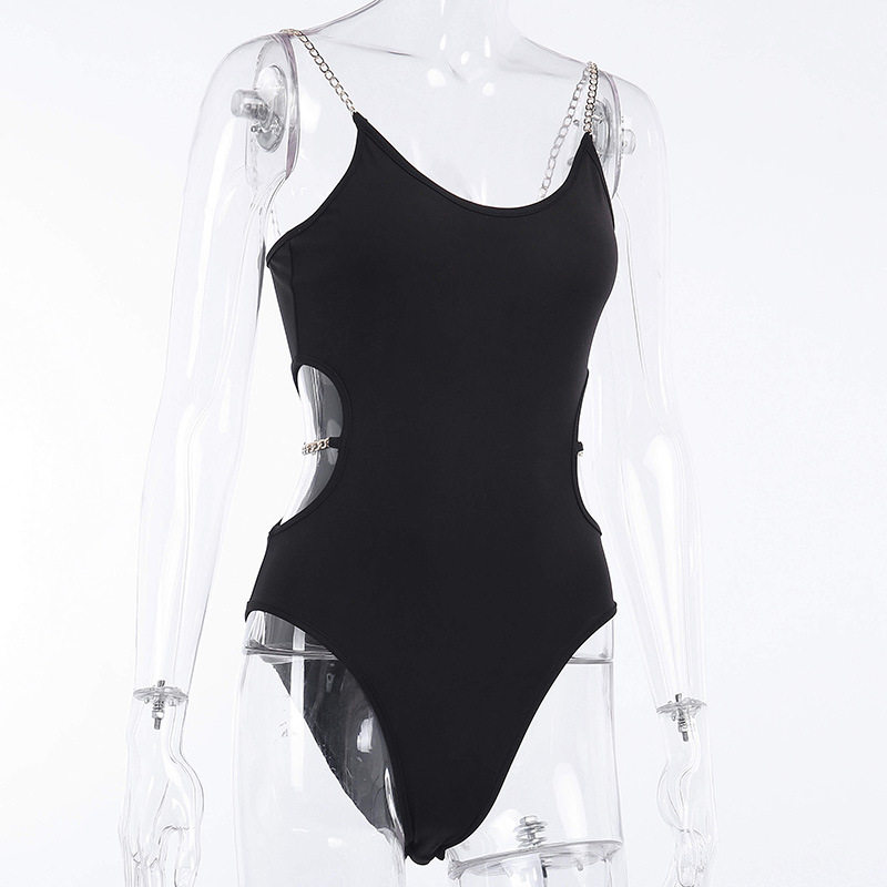 极速Sexy Bodysuikts Rompers Women Spaghetti Strap Jumpsuit H