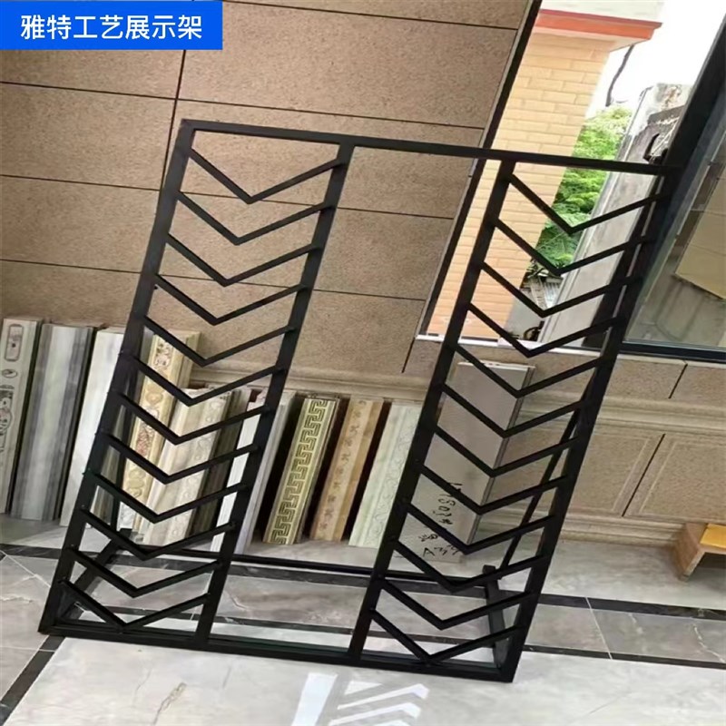 极速瓷砖展示架立式铝扣板金属样w板架J色板样品陈列架子整体橱柜