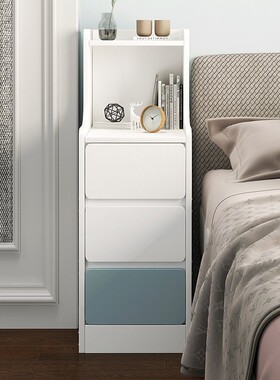 速发头床柜简约简易卧室超窄床边柜迷你置物架小型纳子收柜储物柜