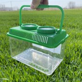 速发户外探险蝴蝶海边龟透气饲养笼蟹螃小小养乌抓箱玩具