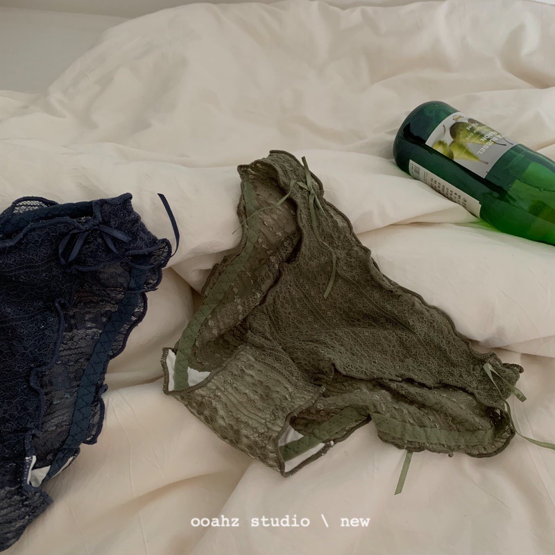 速发棉花弹弹可蕾低 软萌甜美双蝴蝶结全爱性感舒适丝腰内裤