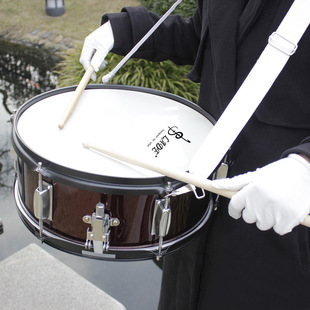 批发LADE14寸小军鼓不锈钢小队鼓送背带鼓棒行进鼓军乐队小军鼓
