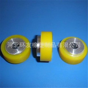 陶瓷机械高硬度聚氨酯高耐磨V型胶轮不脱胶