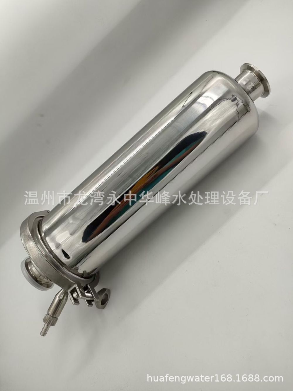 不锈钢快装管道过滤器 304卫生级卡箍式快接直通过滤桶100目滤网