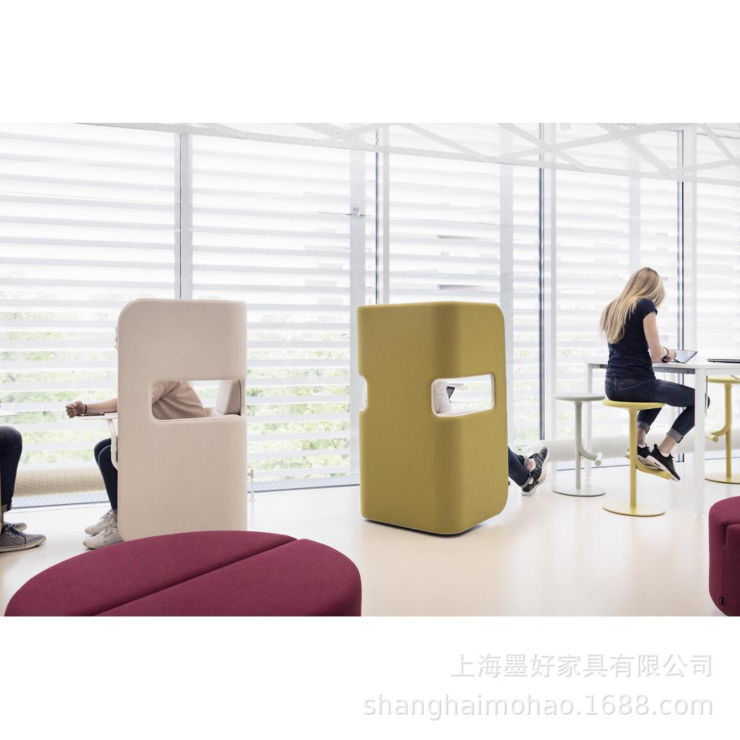 酒店会议室商务洽谈办公贵宾接待会客设计师款高背沙发椅PodSofa