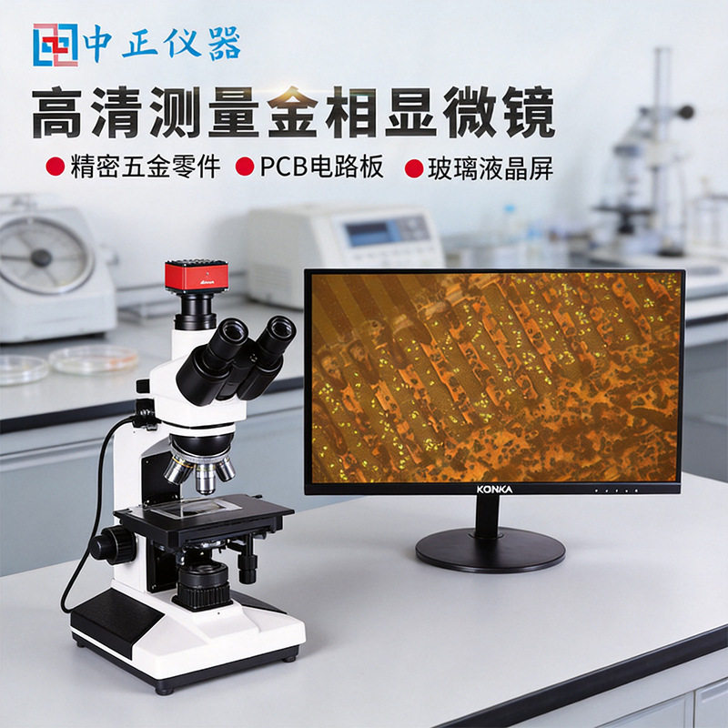 高清测量金相显微镜工业检测分析仪零件高倍实验室光学仪器测量