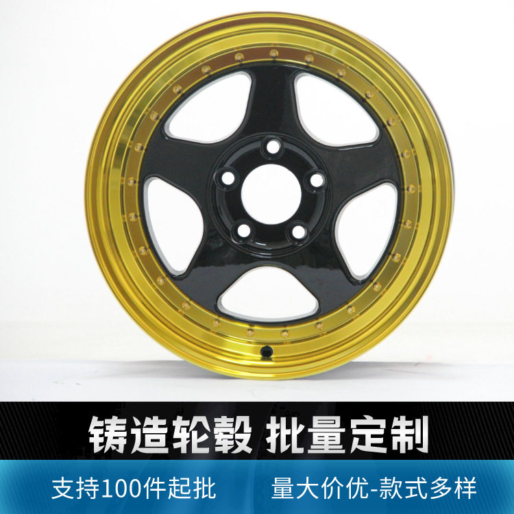 汽车轮毂 17-18寸 亮金色 5角星风火轮款 SUV车型款多 工厂批产