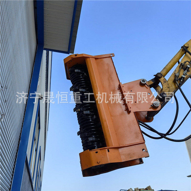 树枝修剪液压树枝粉碎机 多功能灌木打碎机 液压割草粉碎树枝机价