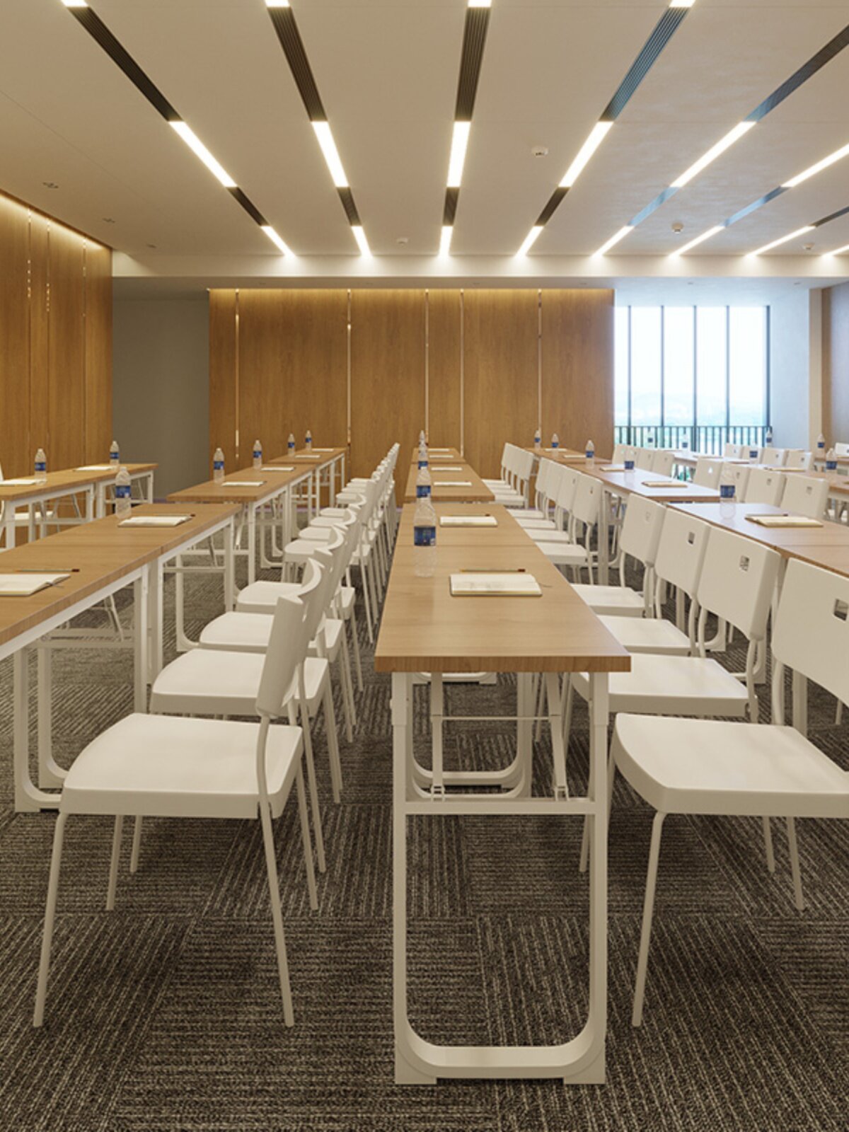 培训桌椅折叠办公桌会议长条桌椅组合条形现代学生折叠双人课桌椅
