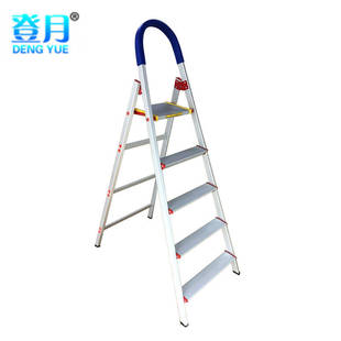 登月家用梯铝合金加厚折叠梯人字梯扶梯四五步室内阁楼仓储工程梯