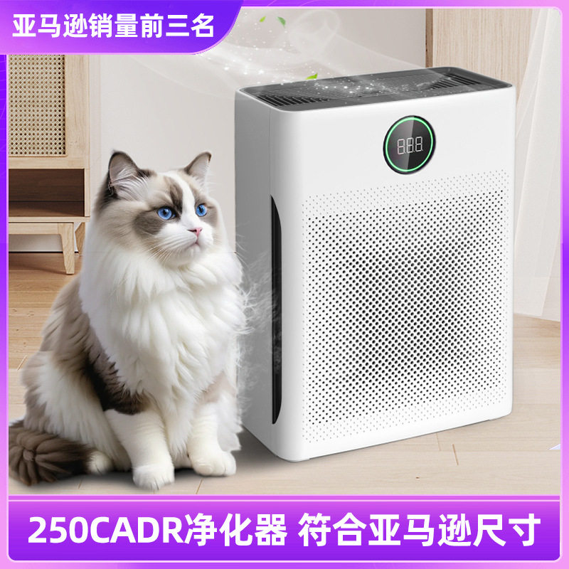 2024宠物空气净化器去除浮毛吸附毛发家用负离子净化活性炭除菌