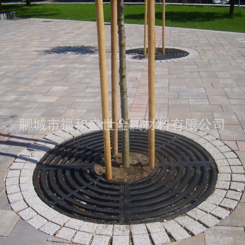 钢板切割树篦子铸铁护树板格栅市政美化树坑盖板不锈钢树围子