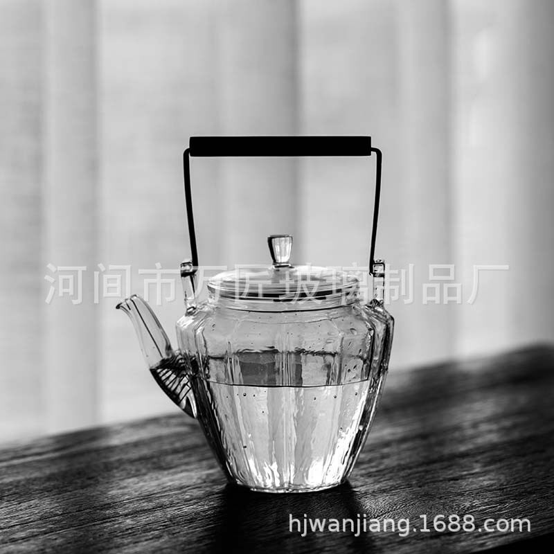 日式耐热玻璃煮茶壶耐家用高温电陶炉专用过滤烧水壶单壶可加热