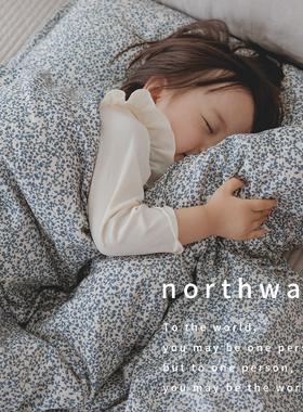 Northward婴儿被子纯棉被套宝宝专用蚕丝被a类儿童幼儿园盖被四季