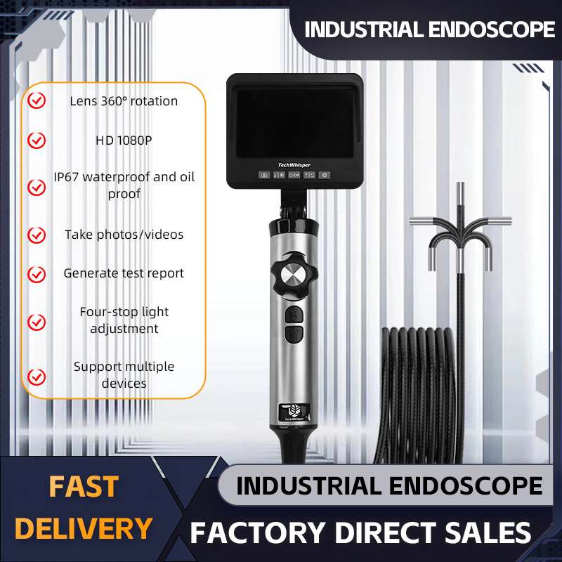 Industrial endoscope with screen 8mm HD industrial endoscope