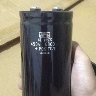 螺丝型电解电容450v6800uf ，75x155mm有量来询