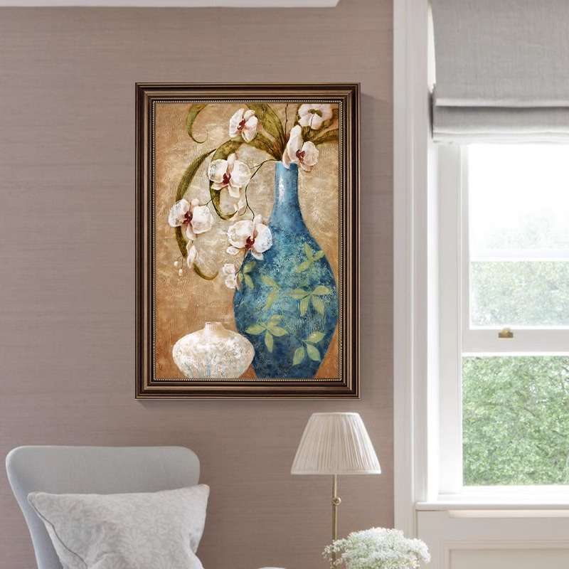 美式复古餐厅装饰画客厅卧室墙壁画欧式卫生间浴室免打孔防水挂画图片