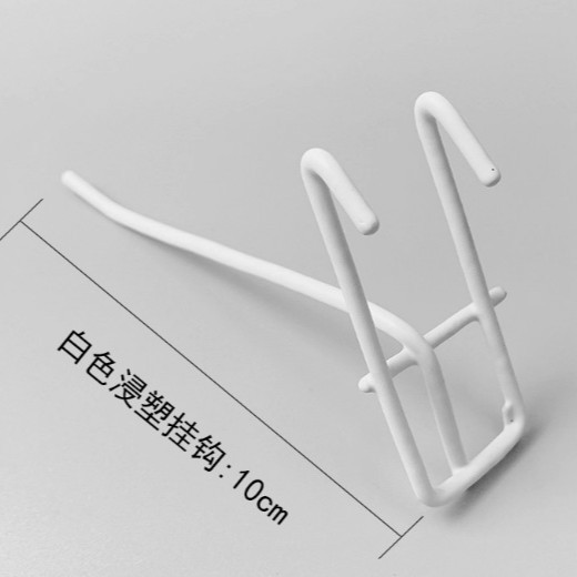 白色铁丝网挂墙展示架挂钩