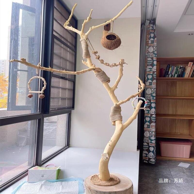 去皮原木干树枝艺术枯枝灯架壁挂