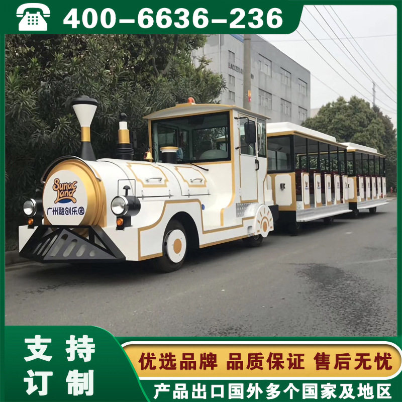 小型仿蒸汽火车 福建福州厦门泉州景区仿古接驳火车