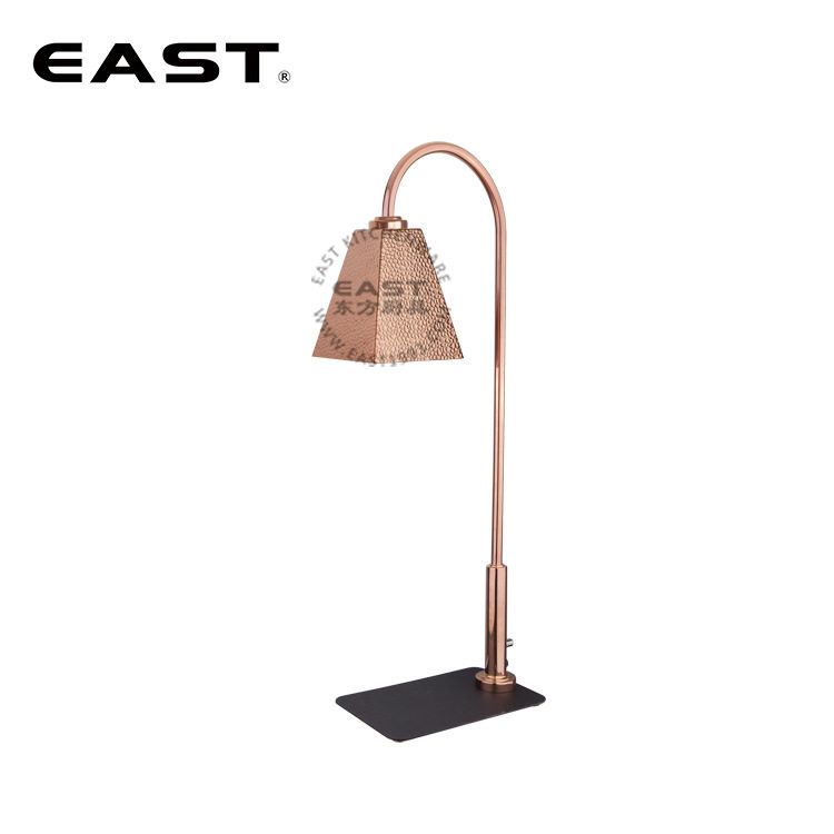 黑色板座镀金锤印方罩保温灯【EAST东方厨具】