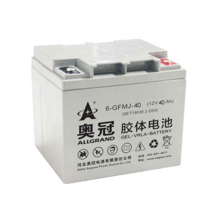 奥冠蓄电池6-GFMJ-40铅酸免维护 12V40AH参数重量默认项质保三年