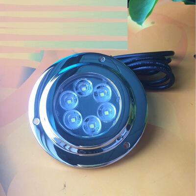 E019019蓝光 游艇船用不锈钢LED 水底灯 蓝光 underwater light
