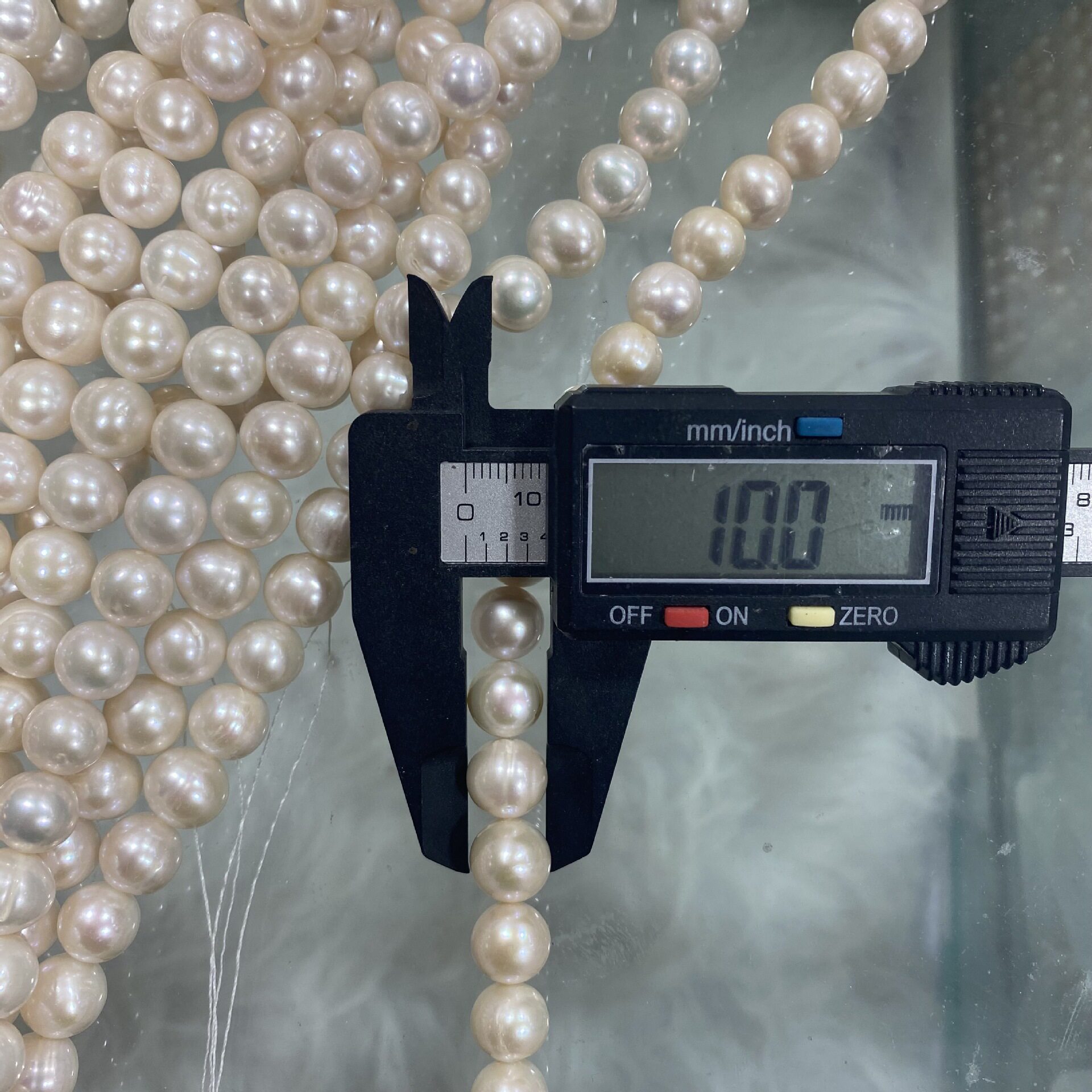 天然淡水珍珠 10~11mm大土豆圆椭圆形珍珠 diy手工制作饰品配件