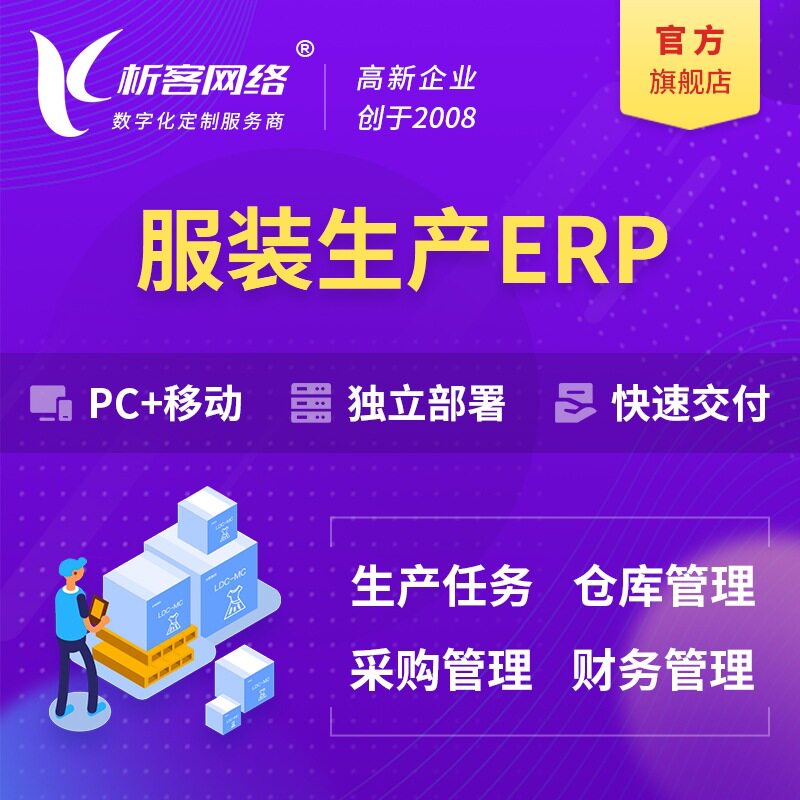 服装生产ERP系统生产软件开发仓库管理智能ai进销存财务平台搭建