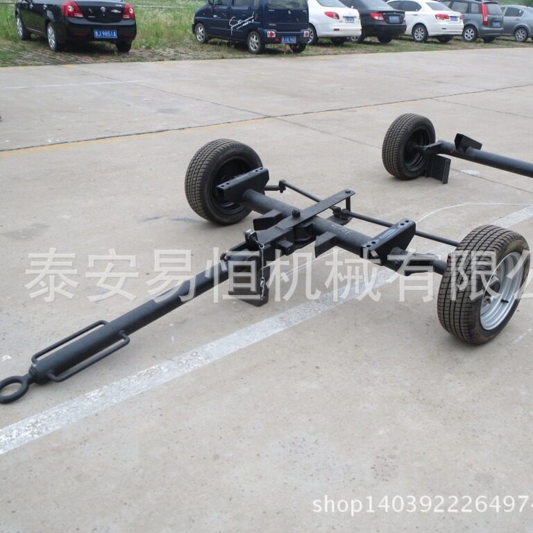 供应江苏双轴轮转向全挂车底盘挂车电站挂车泵站移动应急水泵拖车