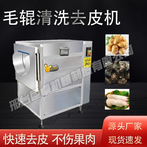 土豆清洗去皮机商用全自动红薯芋头生蚝生姜电动毛刷清洁脱皮机器