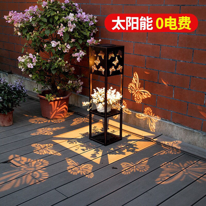 ?太阳能花架灯户外庭院氛围灯花园别墅阳台装饰摆件灯室外防水地