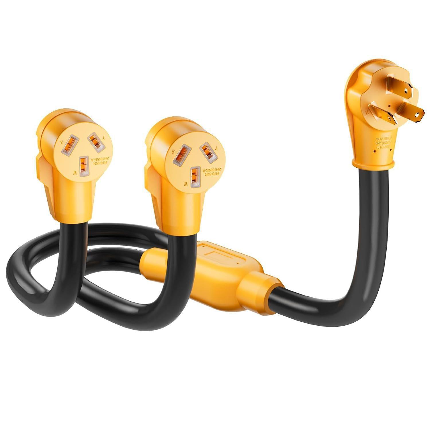 10-50P至2X10-50RY分路器,范围电源线3爪50安培250V10-50分路器,