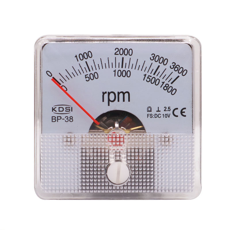 指针转速表BP-38DC10V1800rpm-3600rpm双刻度直流电压表测速仪表