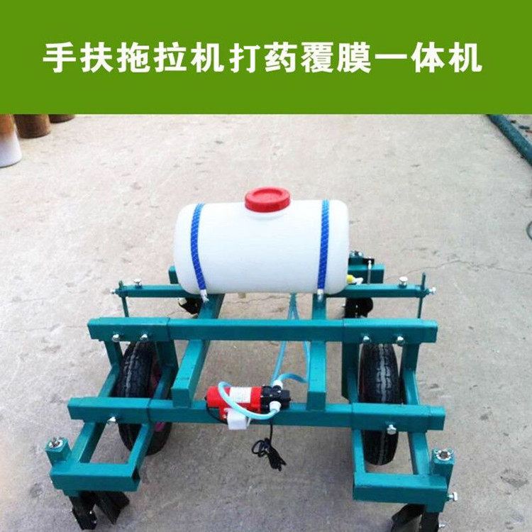 农用多功能起垄覆膜滴灌一体机四轮后置单双行旋耕起垄施肥覆膜机