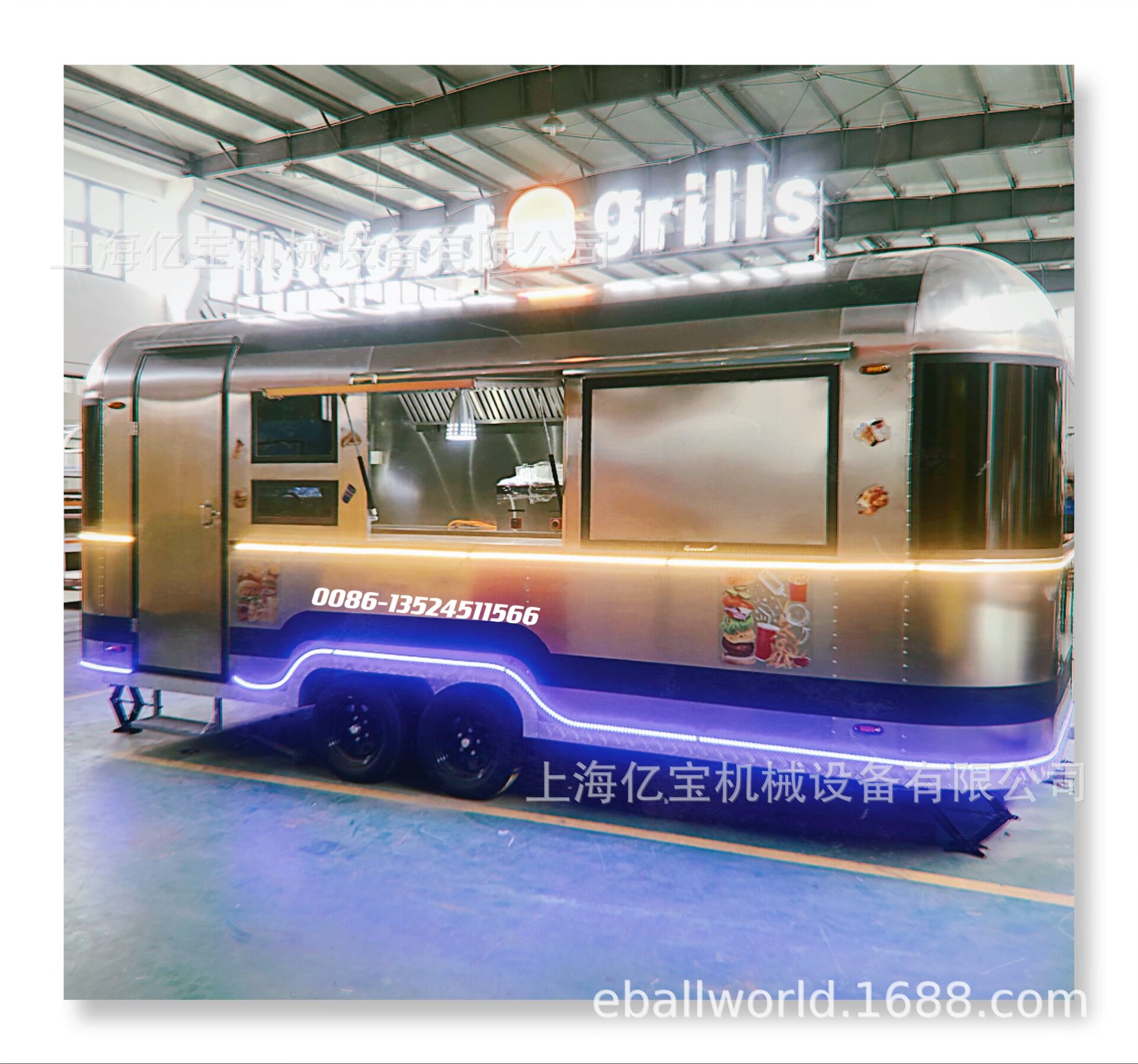上海工厂商业街创意咖啡车多功能小吃车早餐车移动街景店车美食车