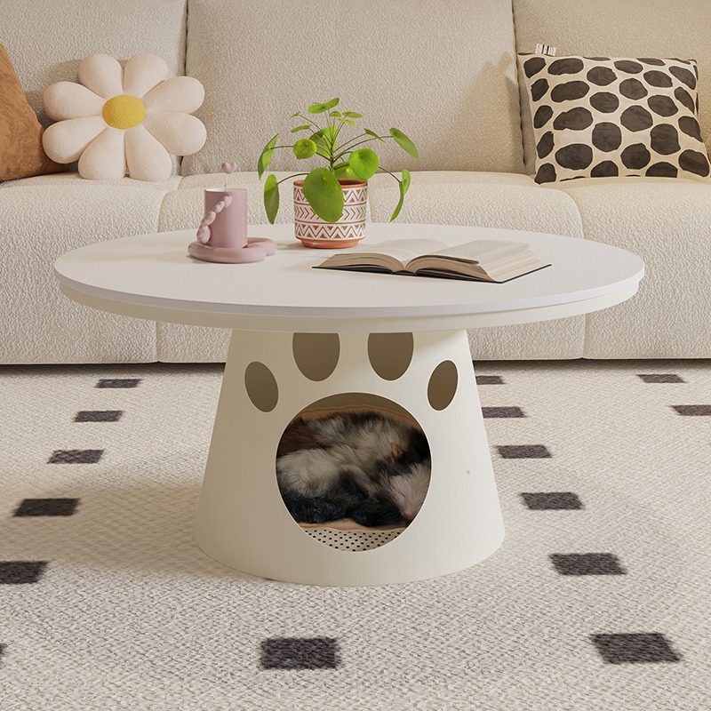 法式奶油风小茶几简约现代轻奢家用客厅卧室圆形可爱猫窝巖板茶几,鲜花速递/花卉仿真/绿植园艺,其它园艺用品,淘宝优惠券,粉丝福利购,淘宝优惠卷