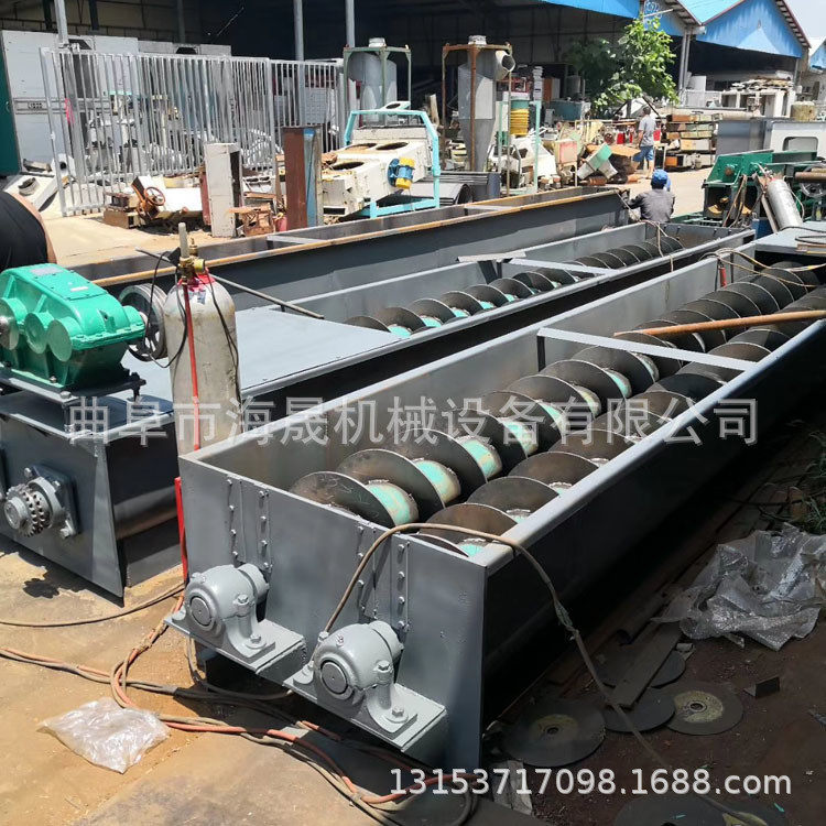 化肥煤泥绞龙上料机 颗粒有轴输送机 厂家定制U型螺旋输送机