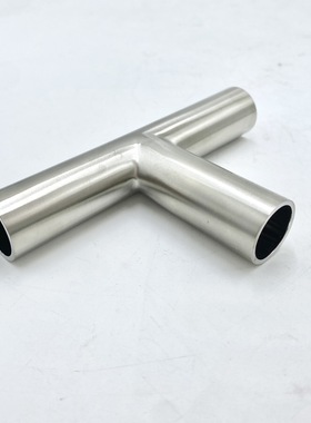 316L不锈钢BA级内外光亮电解抛光三通 卫生高洁净EP级管件气路管