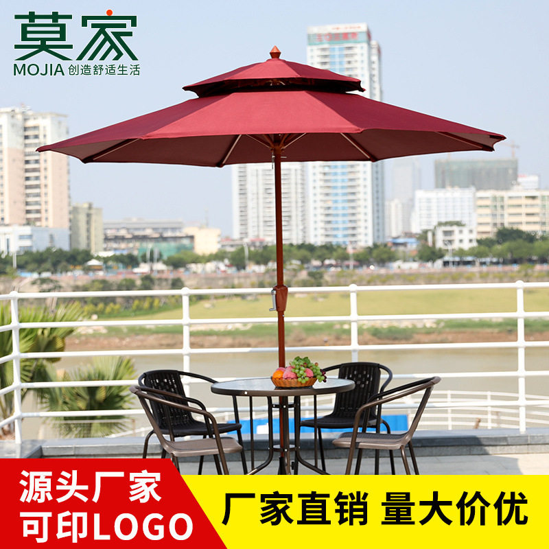 户外伞庭院伞室外大太阳伞广告折叠中柱伞阳台桌椅遮阳伞大型