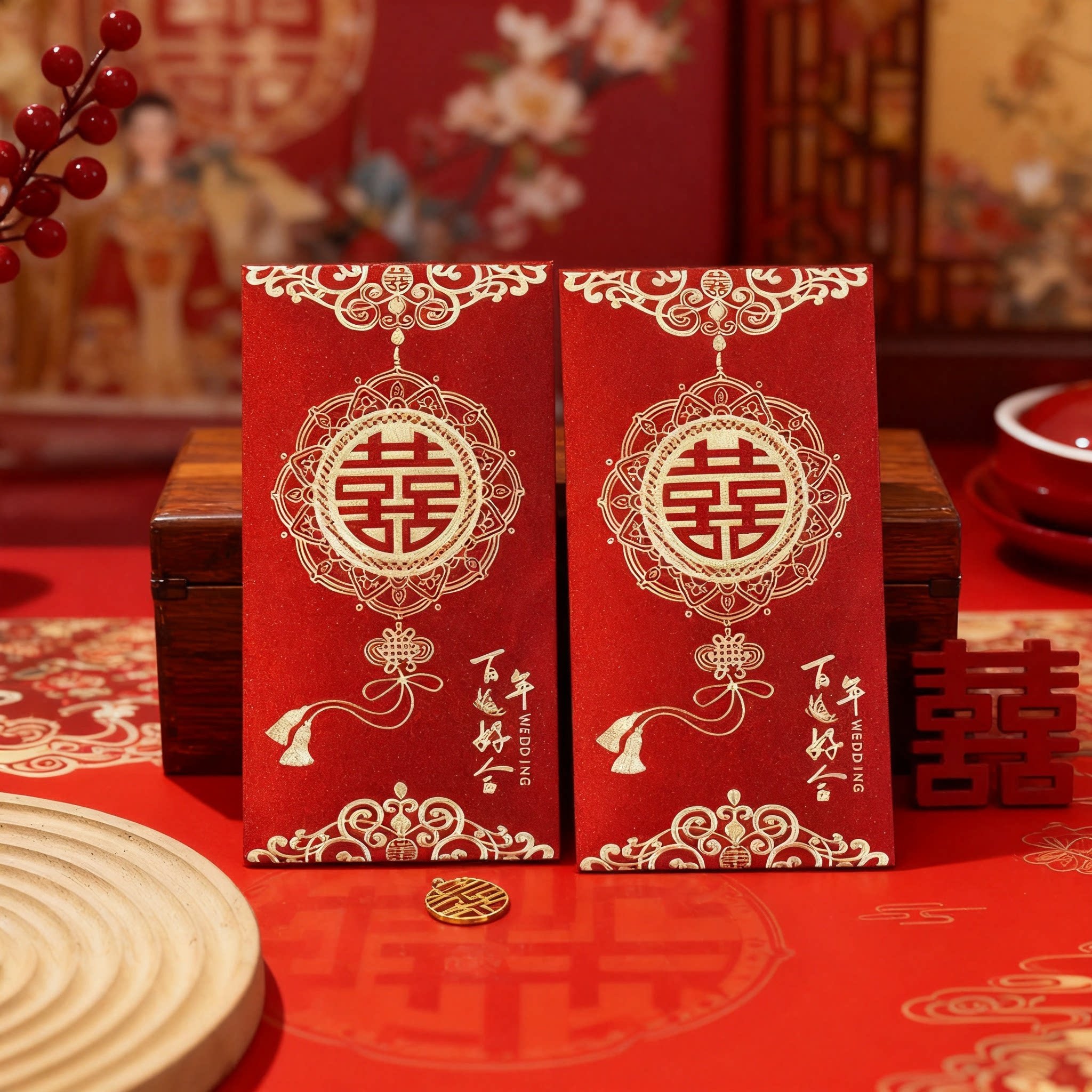 新款婚庆红包结婚专用利是封中式图片