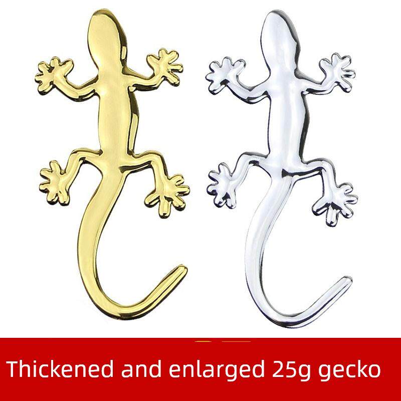 3D立体大型壁虎汽车贴纸纯金属壁虎汽车标志汽车壁虎贴纸装饰个性