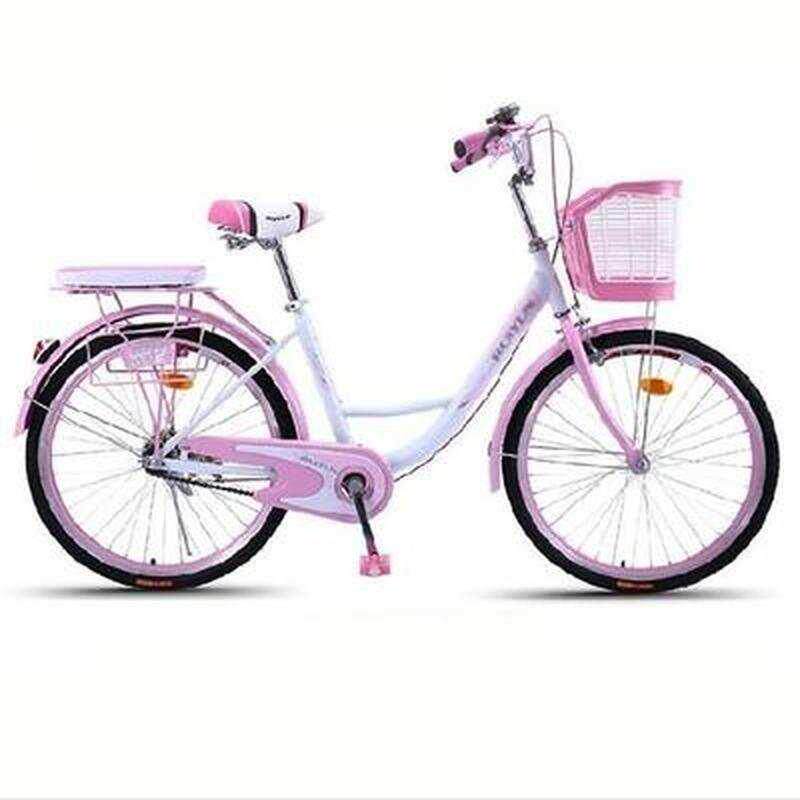 极速P自行车女轻便上班复古怀旧单车老式普通女生T20寸中童小学生