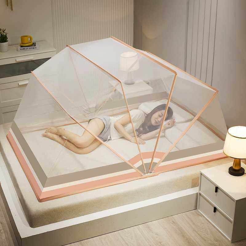 极速2021年新款免安q装蚊帐家用折叠蒙古包儿童床无需支架方便拆,床上用品,蚊帐,淘宝优惠券,粉丝福利购,淘宝优惠卷