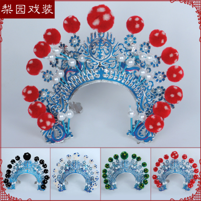 极速戏曲戏剧京剧豫剧古装头饰大C列子武生将军头盔帽子 兵帽大额