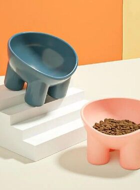 极速Pet Bowl Large Capacity Cats Bowls ObNlique Mouth Cute