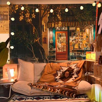 极速Pattern Wall Hanging Tapestry Travel Camping UMat Sunris